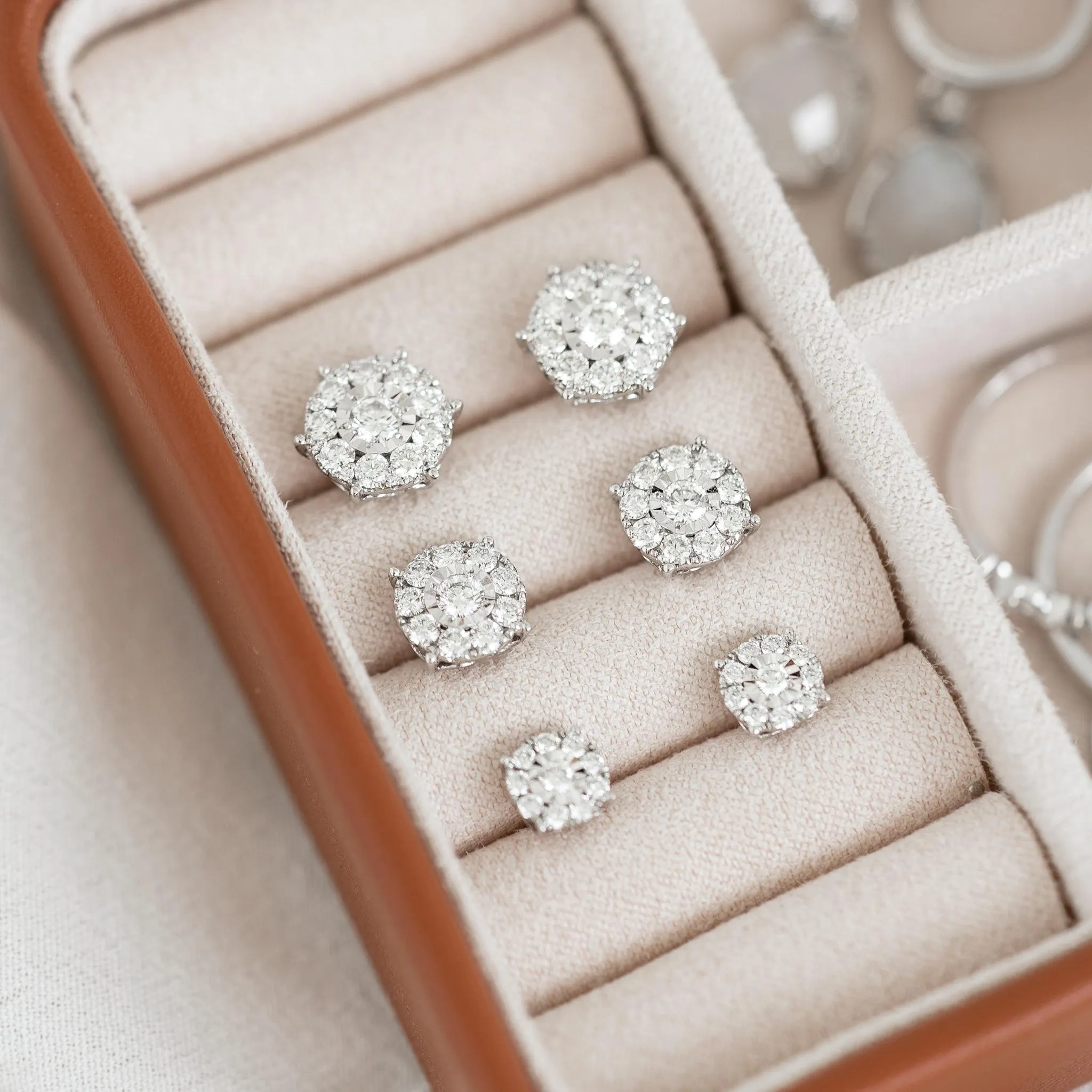 Diamond Earrings - 3 Carat Miracle Plate