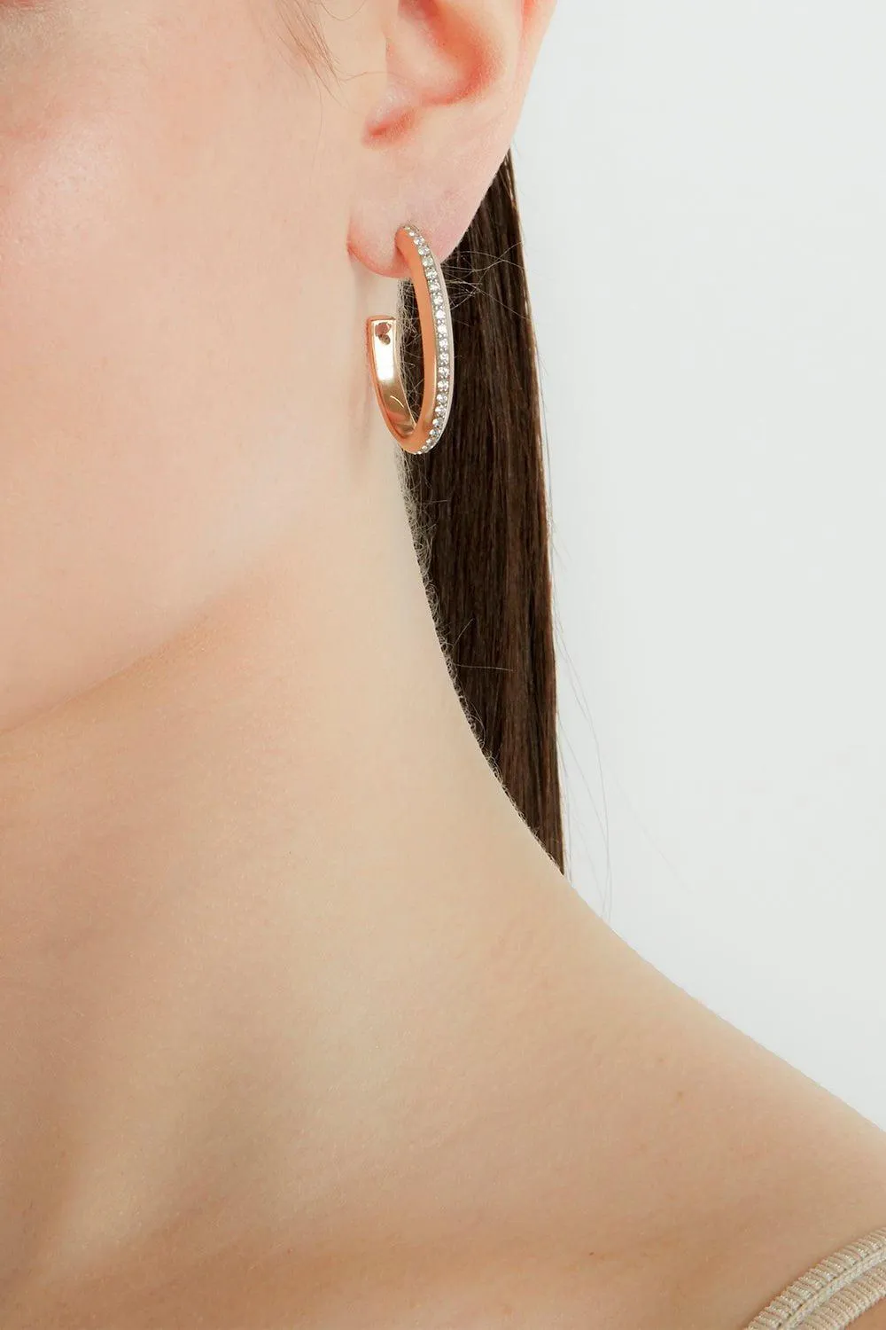 Diamond Grant Hoop Earrings