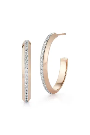 Diamond Grant Hoop Earrings