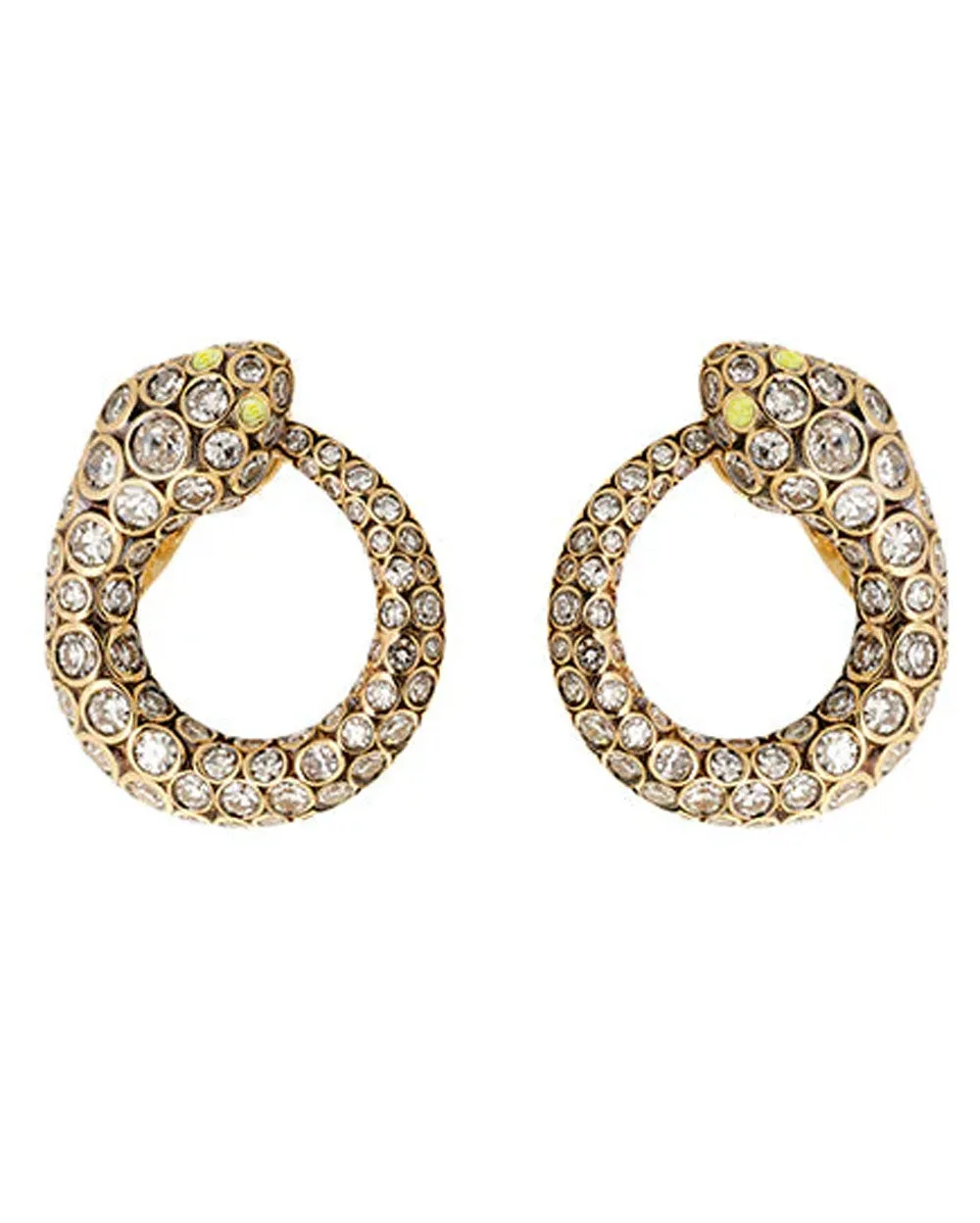 Diamond Snake Earrings