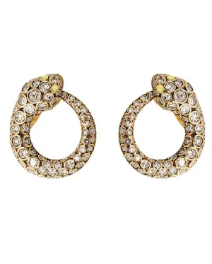 Diamond Snake Earrings