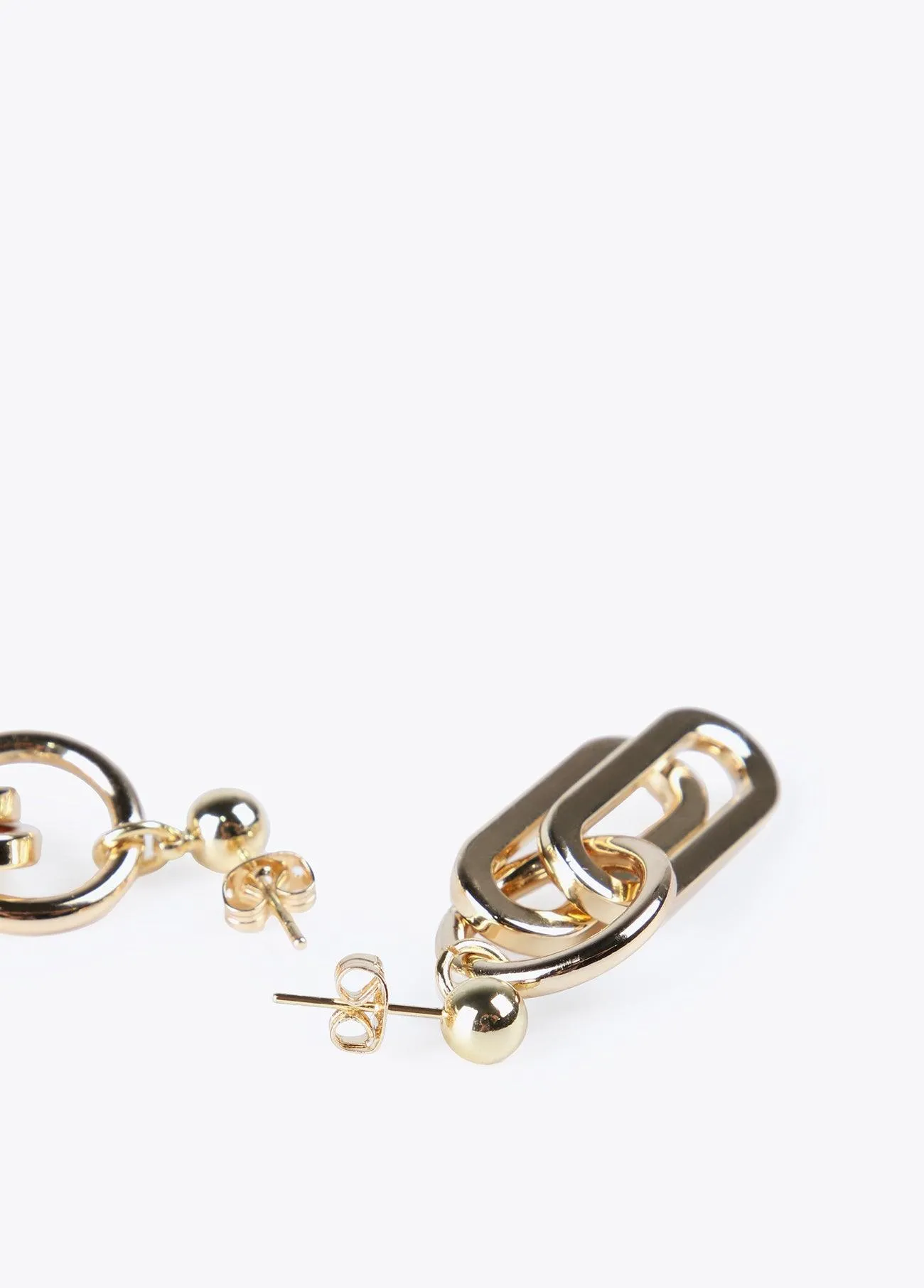Double link earrings