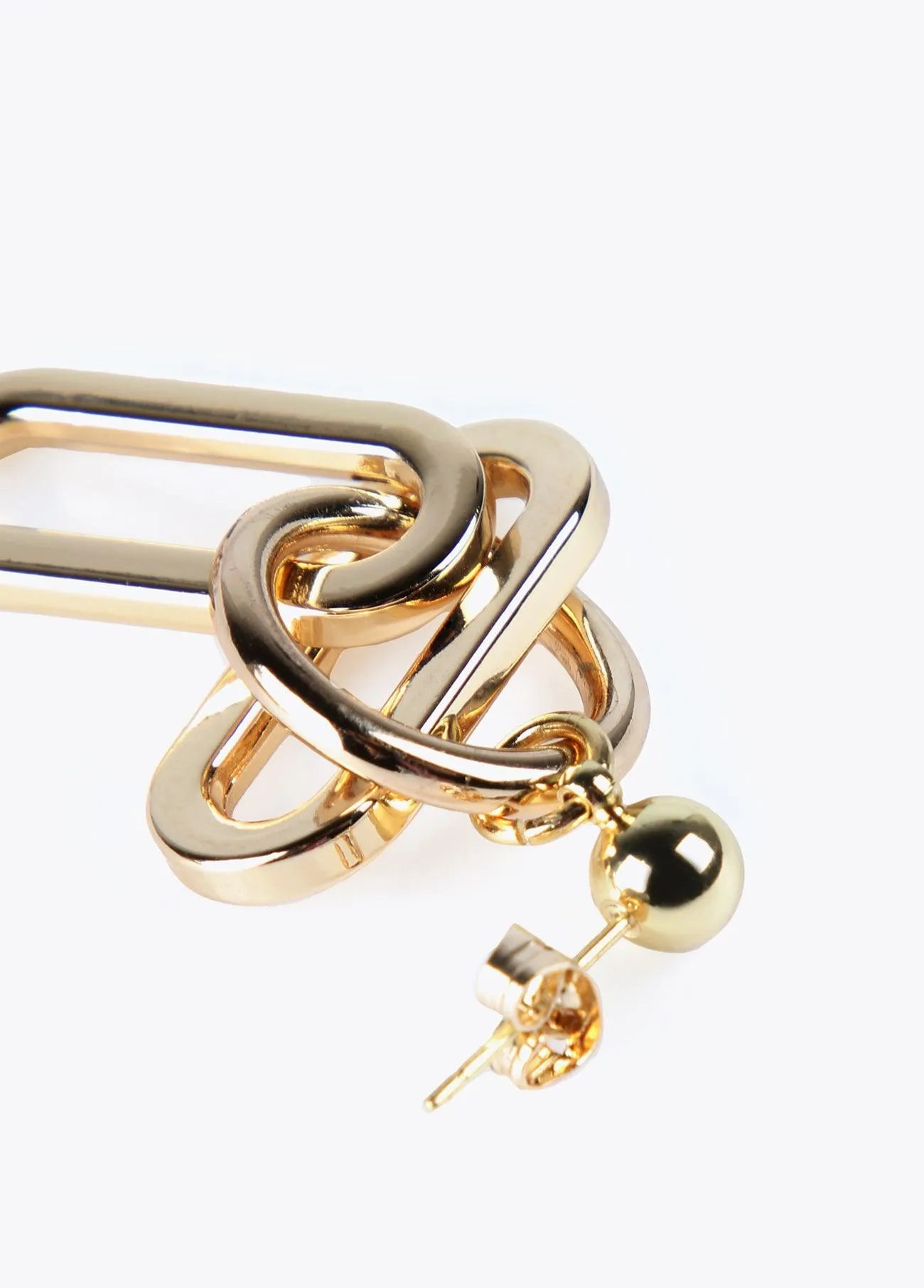 Double link earrings
