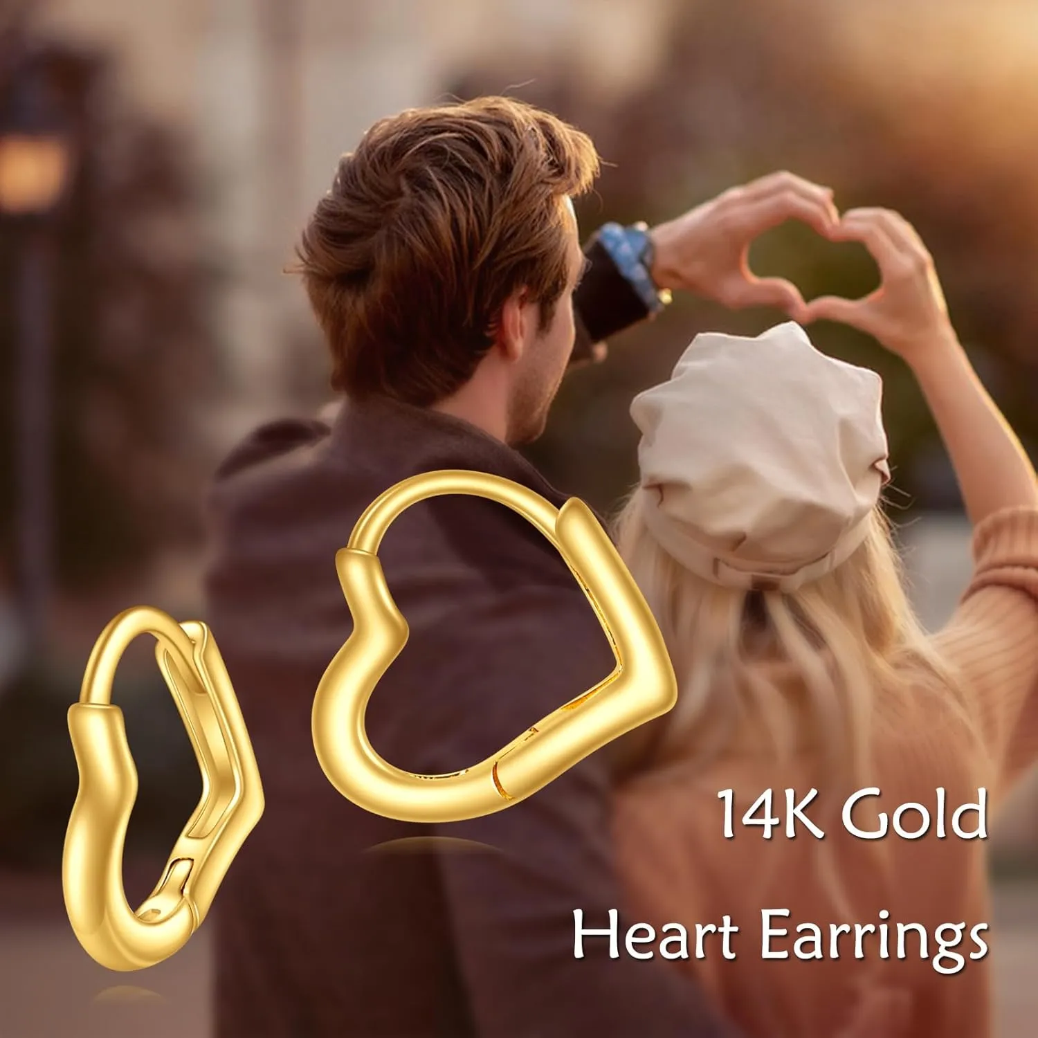 DOVRAN 14K Solid Gold Hoops Earrings Small Huggie Earrings for Women Birthday Gifts