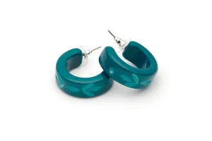 Dragonfly Carved Hoop Earrings