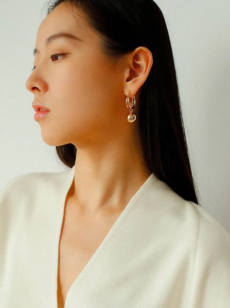Dynamic Sphere Hoop Earrings