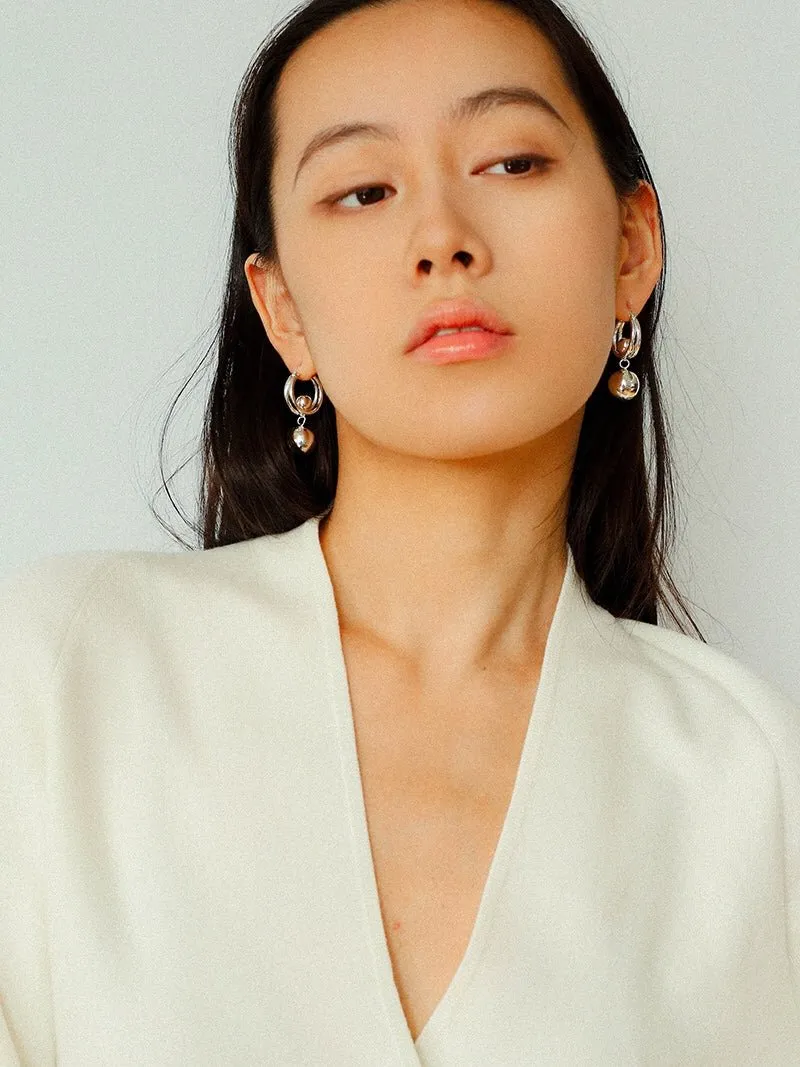 Dynamic Sphere Hoop Earrings