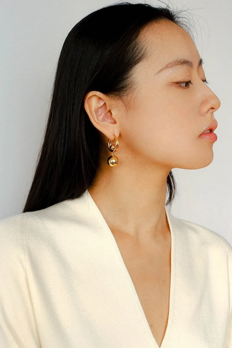 Dynamic Sphere Hoop Earrings