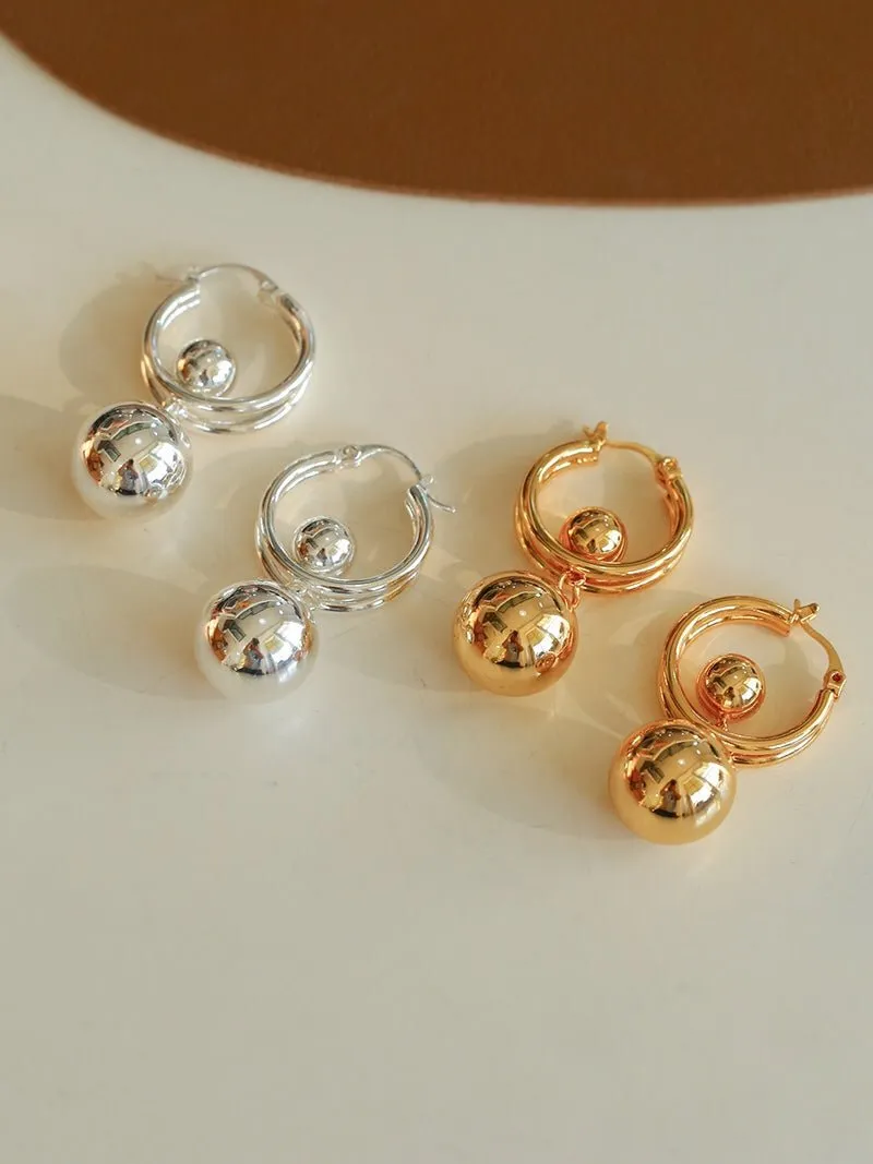 Dynamic Sphere Hoop Earrings