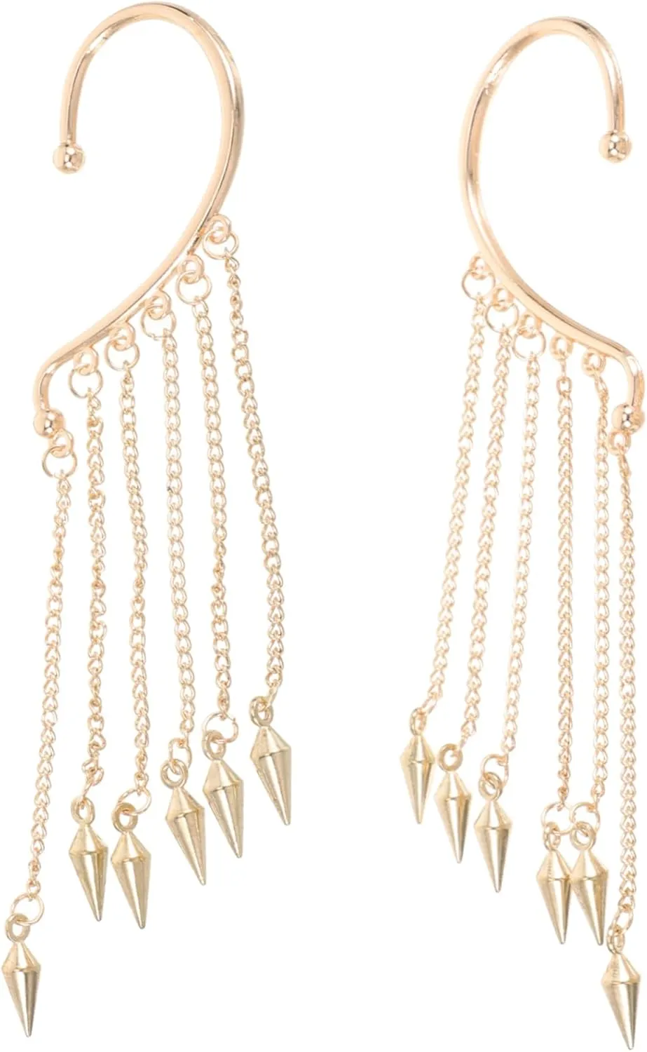 Earring Cuffs for Women Head Ear Hook Non Piercing Cuff Chain Earrings Stylish Tassel Great Accessory for Occasion