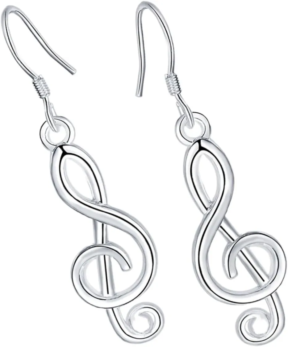 Earrings for Women Music Note Jewelry Minimalist Earring Gold Helix Piercing Fashion Accessory