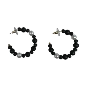 Earrings Hoop By A New Day In Black