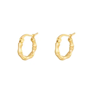 earrings hoops bamboo 1.5 cm