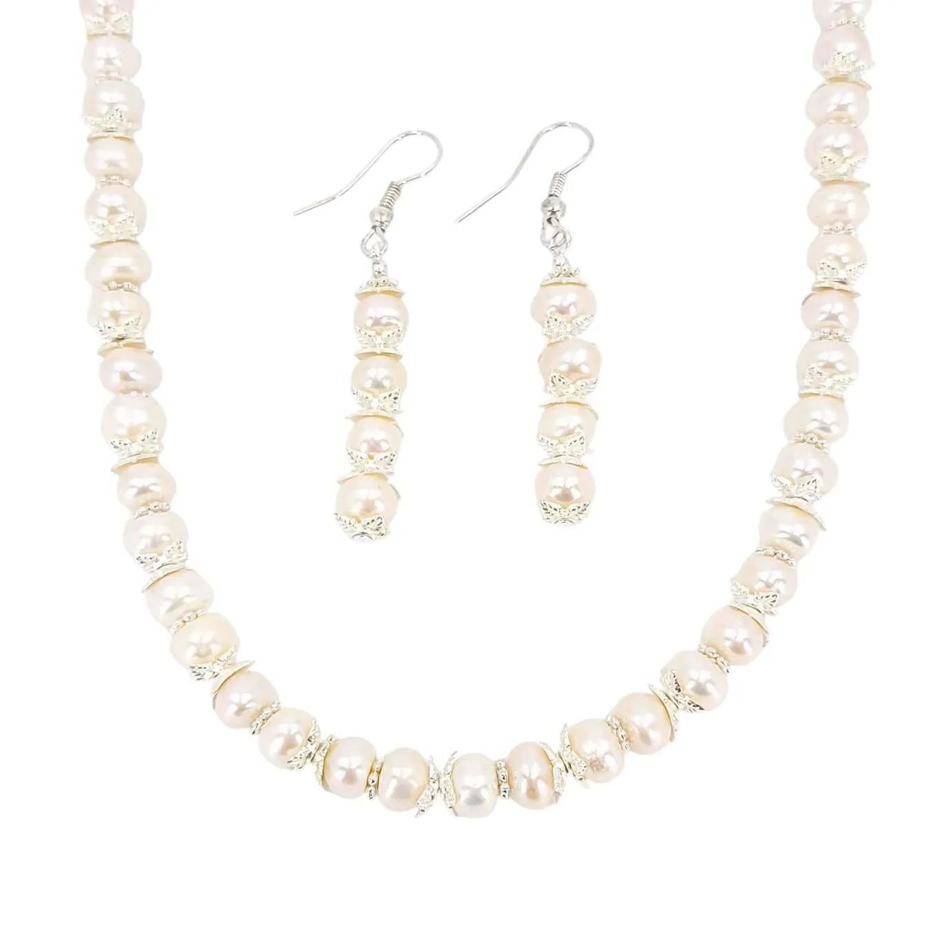 Earrings - Stacked Pearl Drops (Cream) by Tiny Aloha