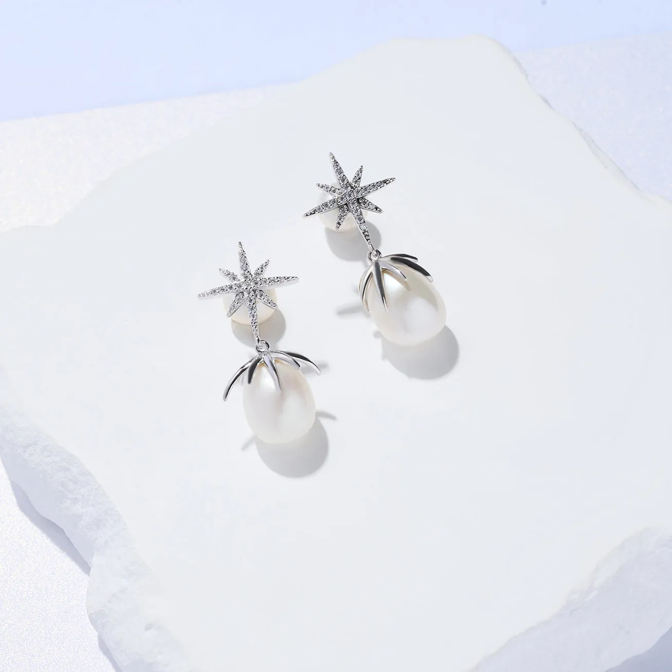 Elegant Freshwater Pearl Earrings WE00863 | CELESTE