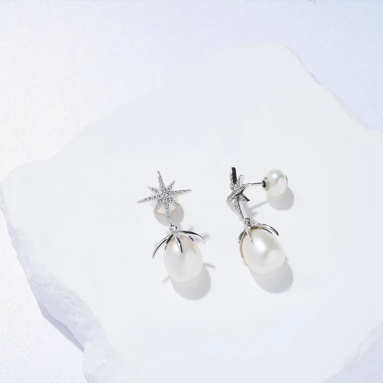 Elegant Freshwater Pearl Earrings WE00863 | CELESTE