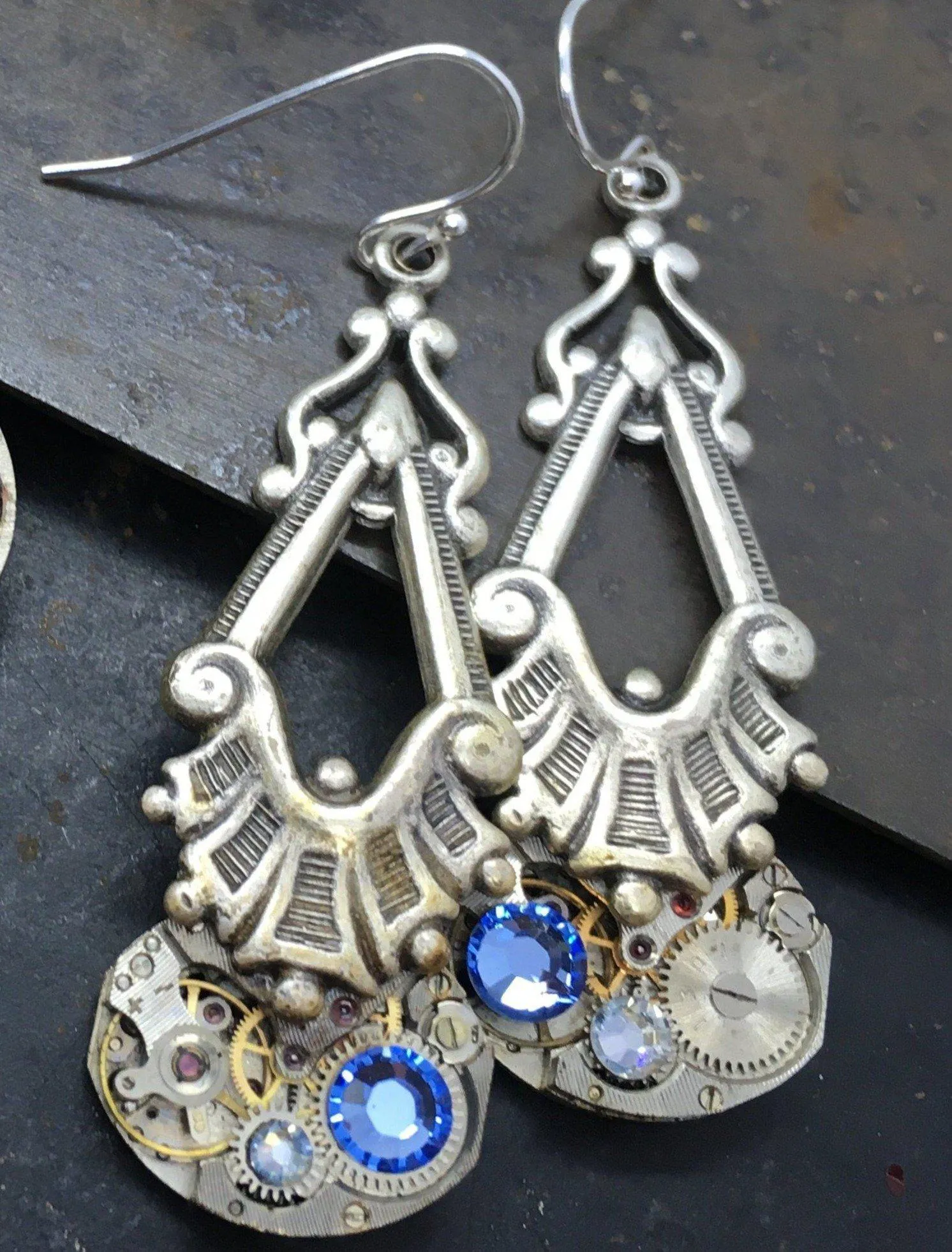 Eloise, Art Deco Dangle Earrings
