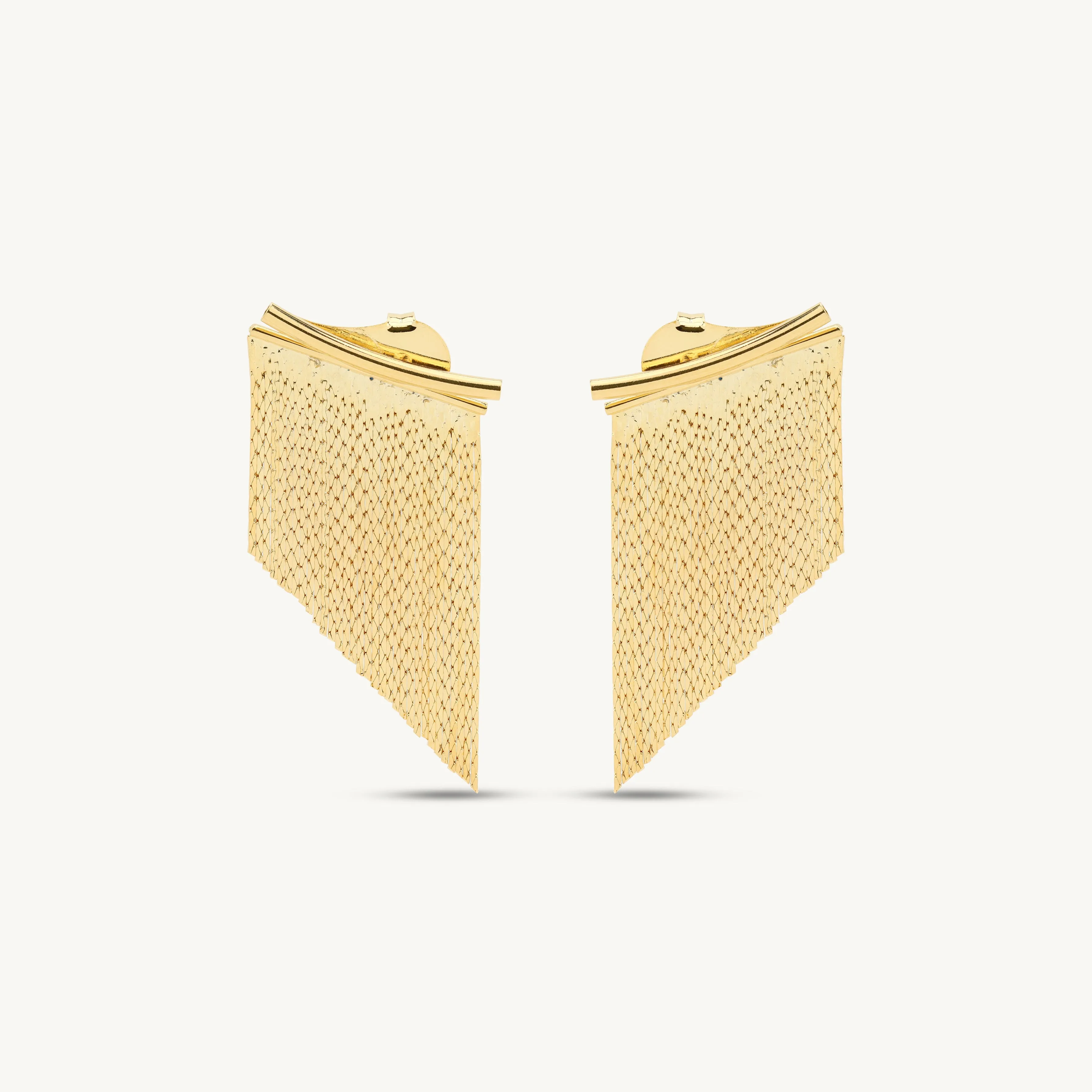 Emery Drop Tassel Earrings