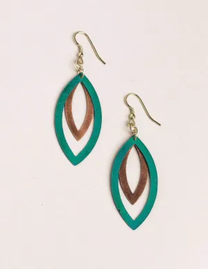 Fair Trade Teal Drop Earrings