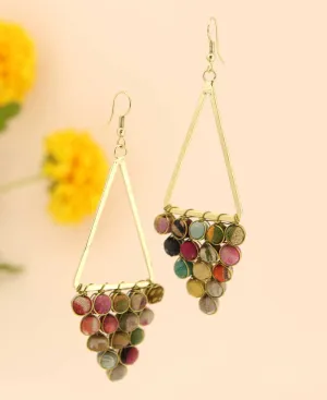 Fairtrade Repurpose Textiles Beaded Chandelier Earrings