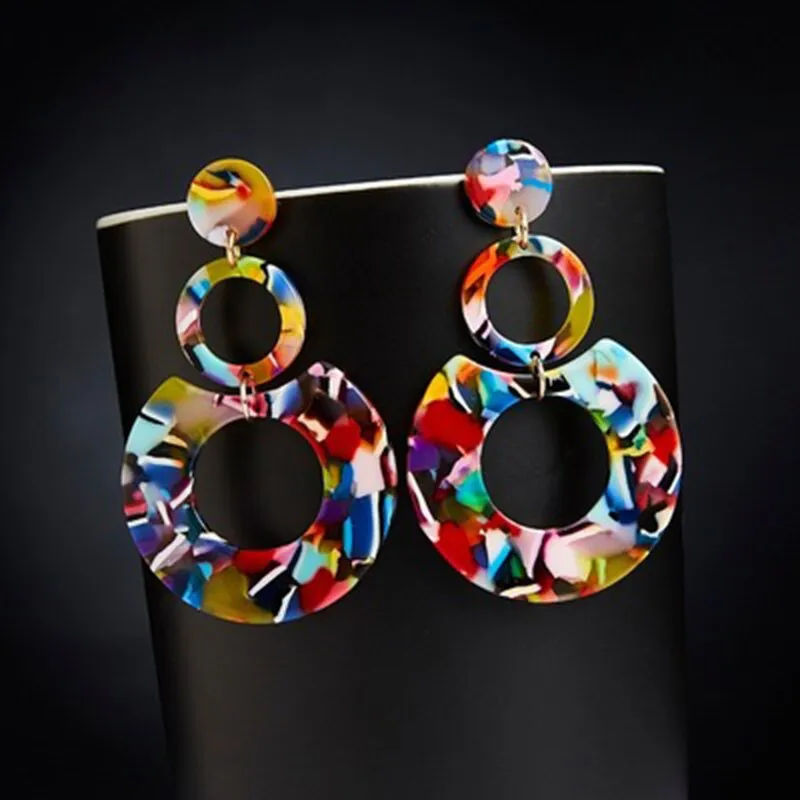 Fashion Acrylic Clip on Earrings