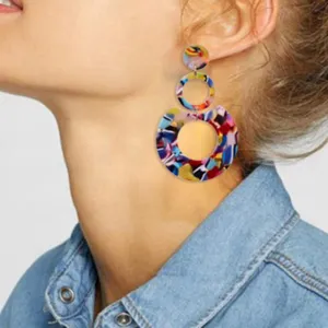 Fashion Acrylic Clip on Earrings