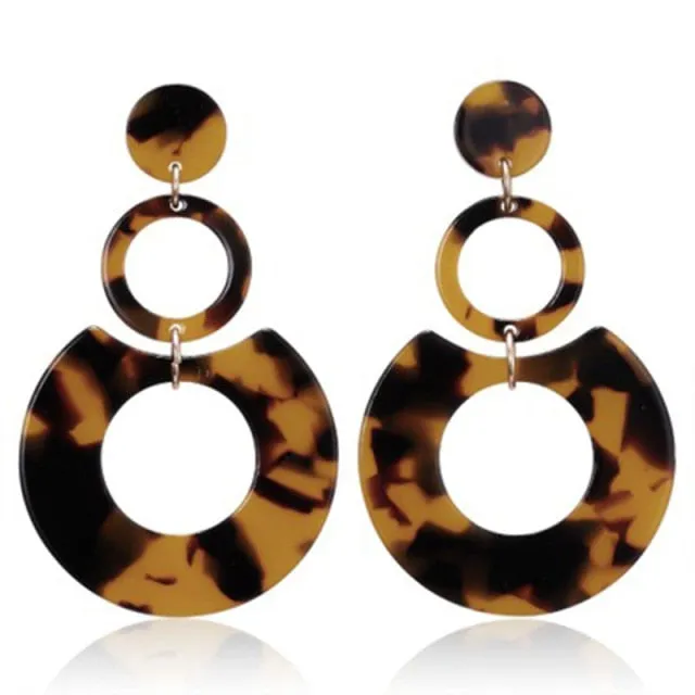 Fashion Acrylic Clip on Earrings