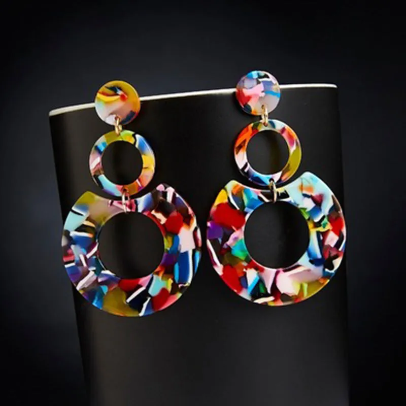 Fashion Acrylic Clip on Earrings