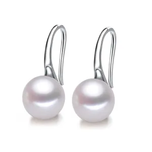 Fashion Pearl Earrings Natural Freshwater Pearl Spoon Earrings