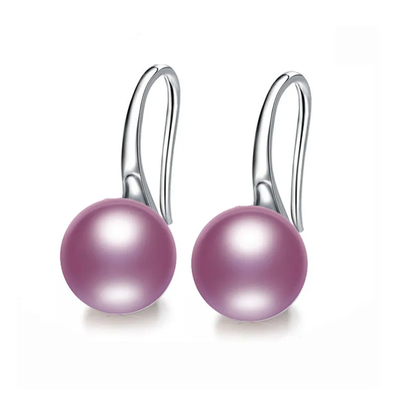 Fashion Pearl Earrings Natural Freshwater Pearl Spoon Earrings