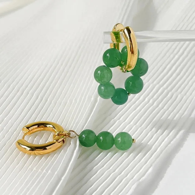 FashionSierra - Asymmetric Natural Freshwater Pearl Hanging Earrings