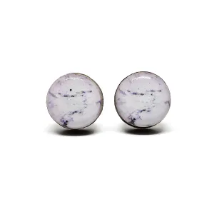 Faux Howlite Stud Earrings by Candi Cove Designs