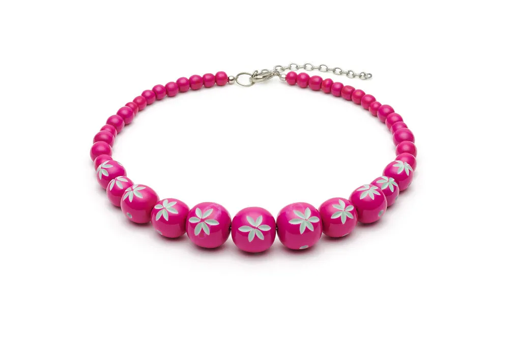 Flamingo Carved Bead Necklace