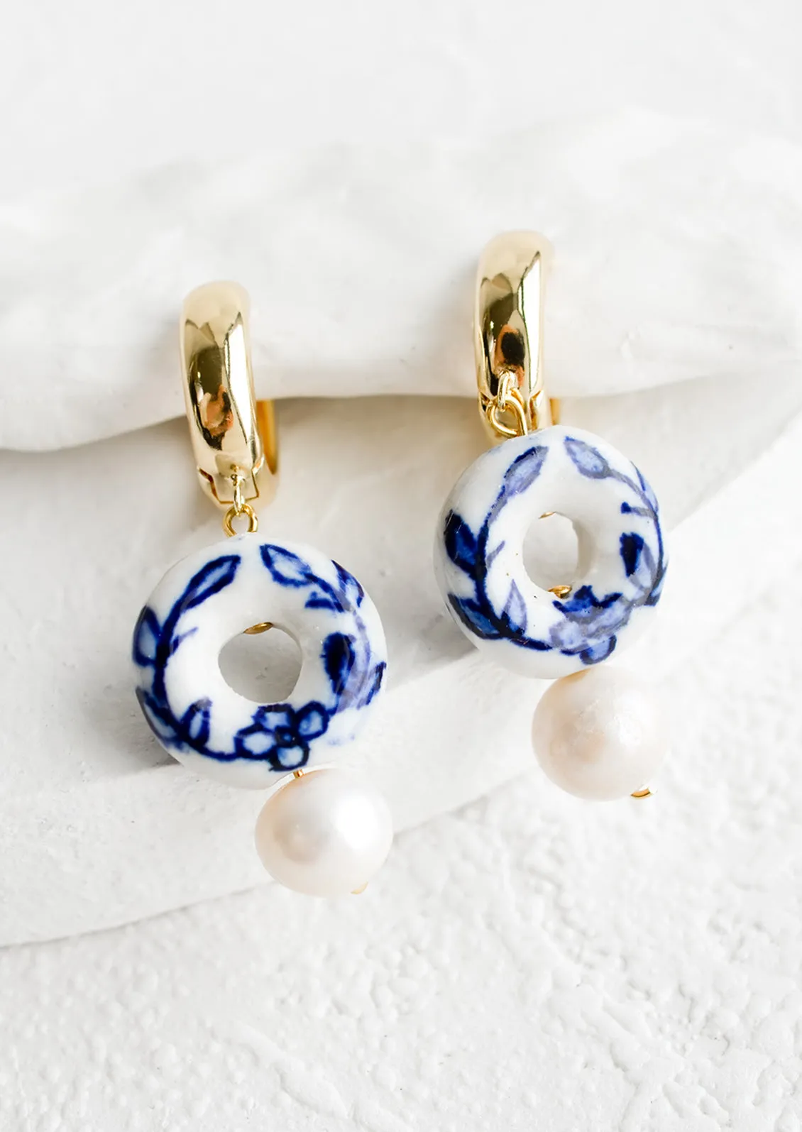 Flow Blue Pearl Earrings