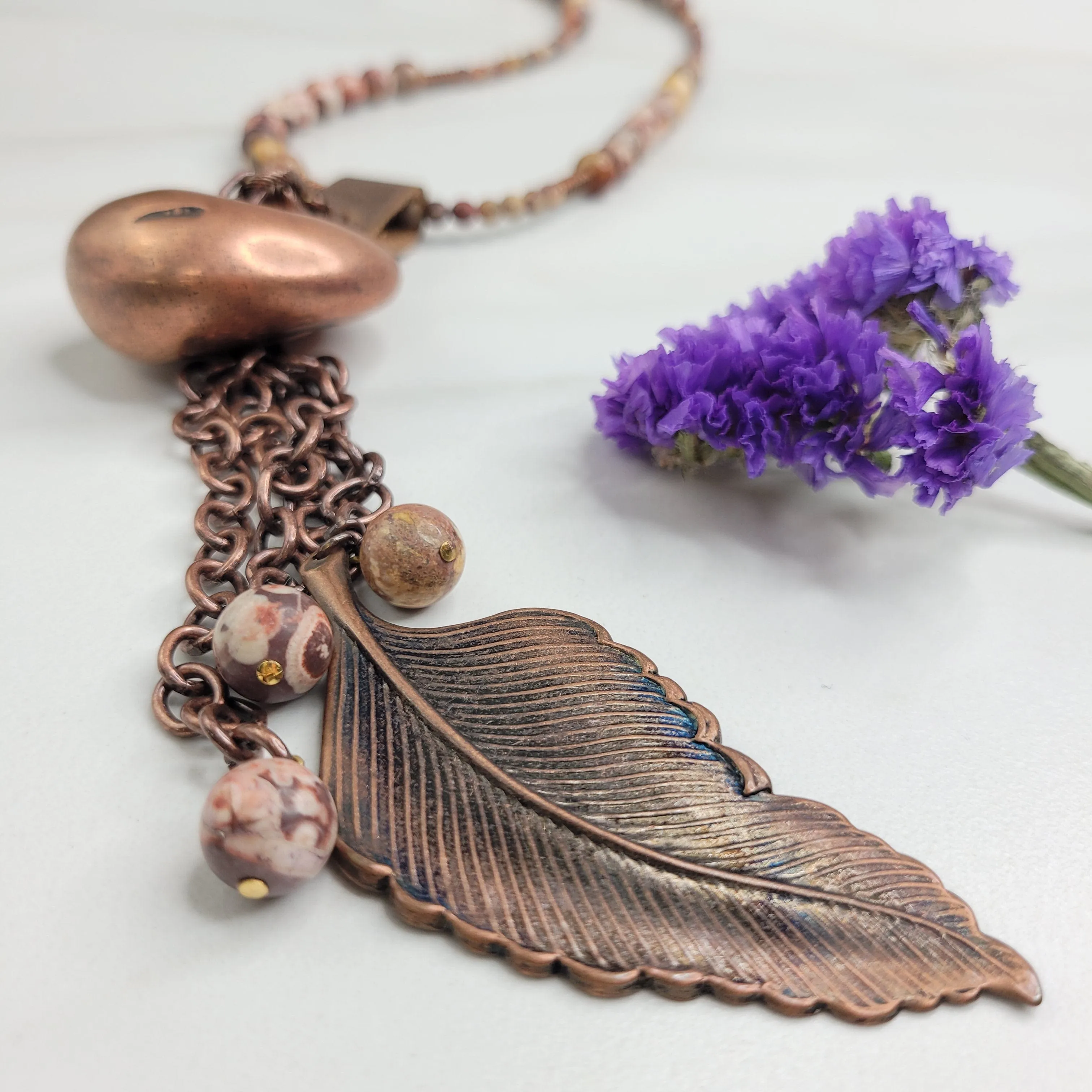 Fortuna Necklace Beautifully Handmade with Vintage Elements