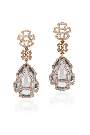 Freedom Rock Crystal Cage Earrings