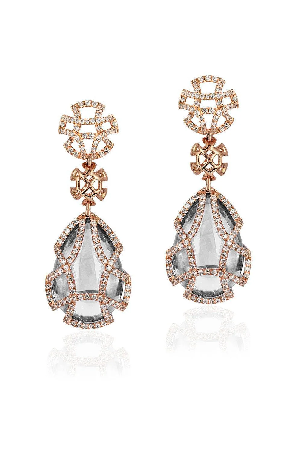 Freedom Rock Crystal Cage Earrings