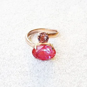 Frida Pink Swarovski Ring.