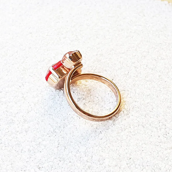 Frida Pink Swarovski Ring.