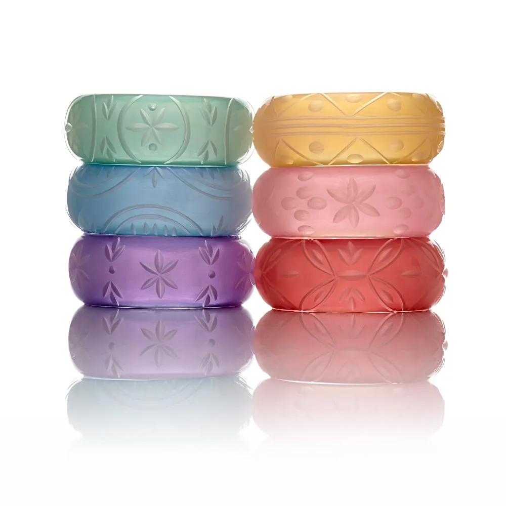 Frosty Fakelite Hoop Earrings