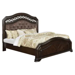 Furniture of America Calliope King Upholstered Panel Bed CM7752EK-BED