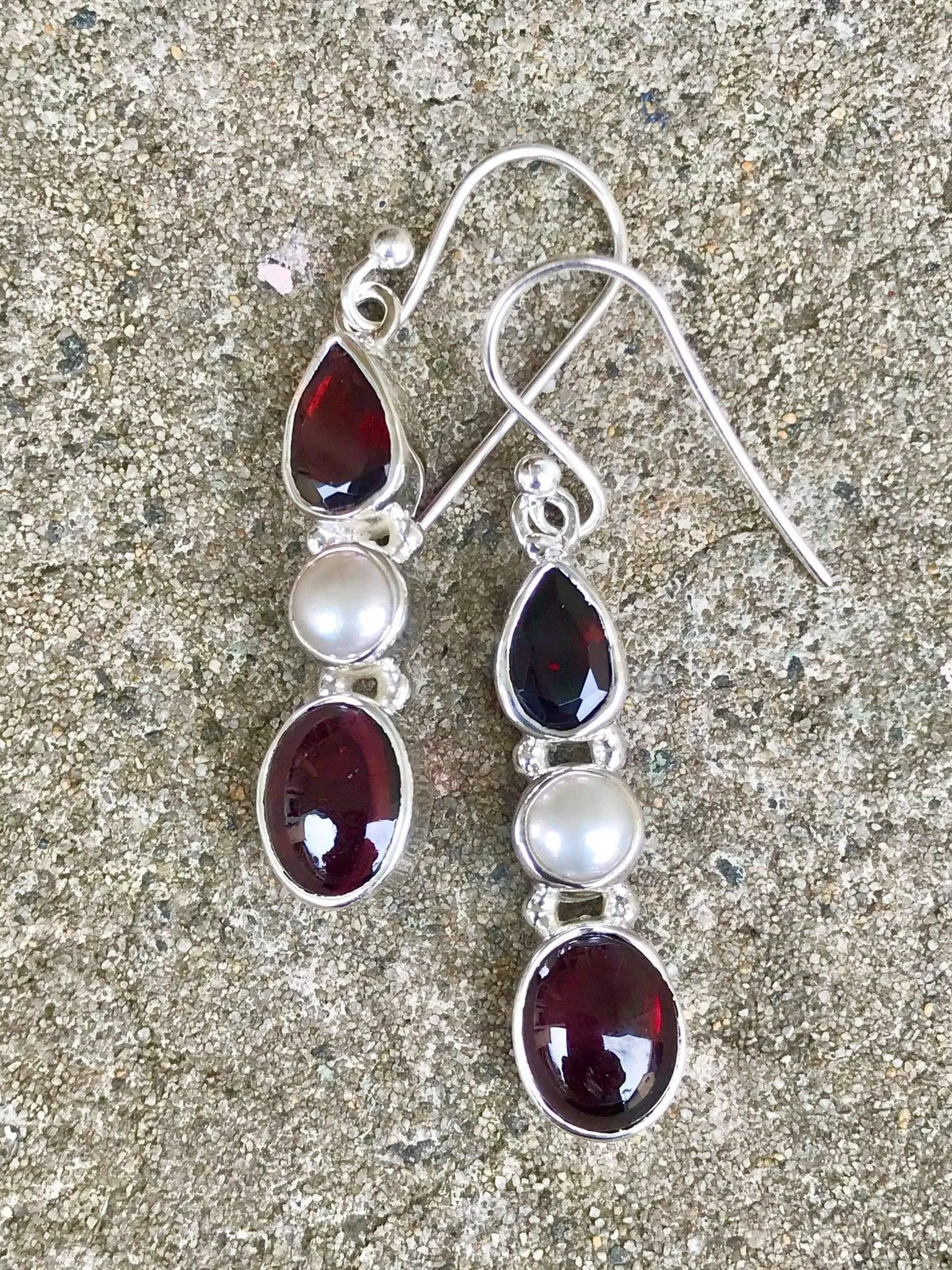 Garnet Combo Earrings