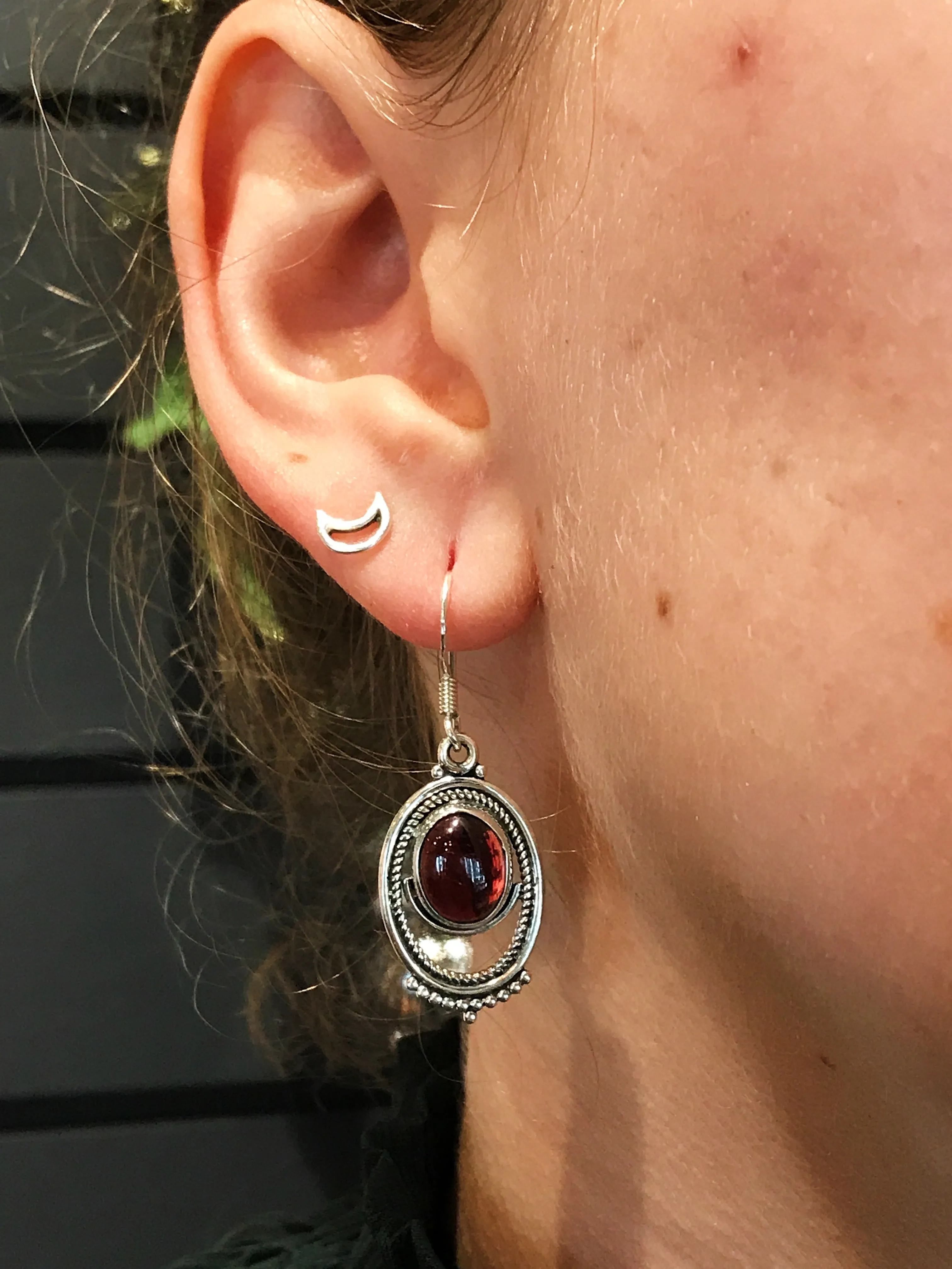 Garnet Odessa Earrings
