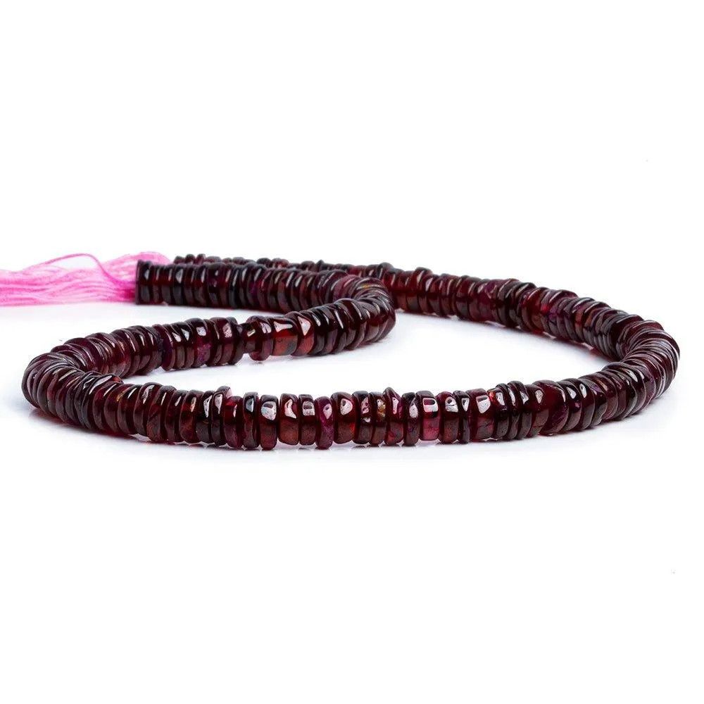 Garnet Plain Heishi Beads 12 inch 145 pieces