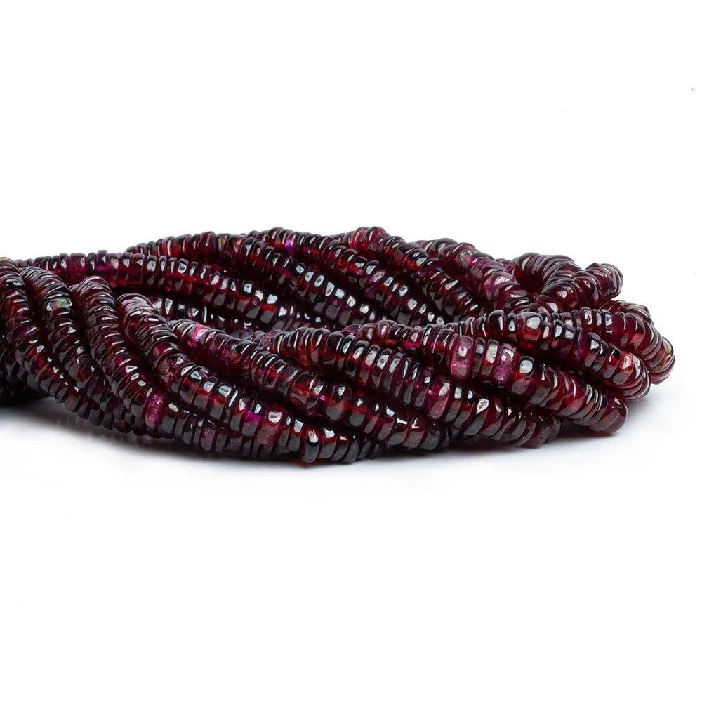 Garnet Plain Heishi Beads 12 inch 145 pieces
