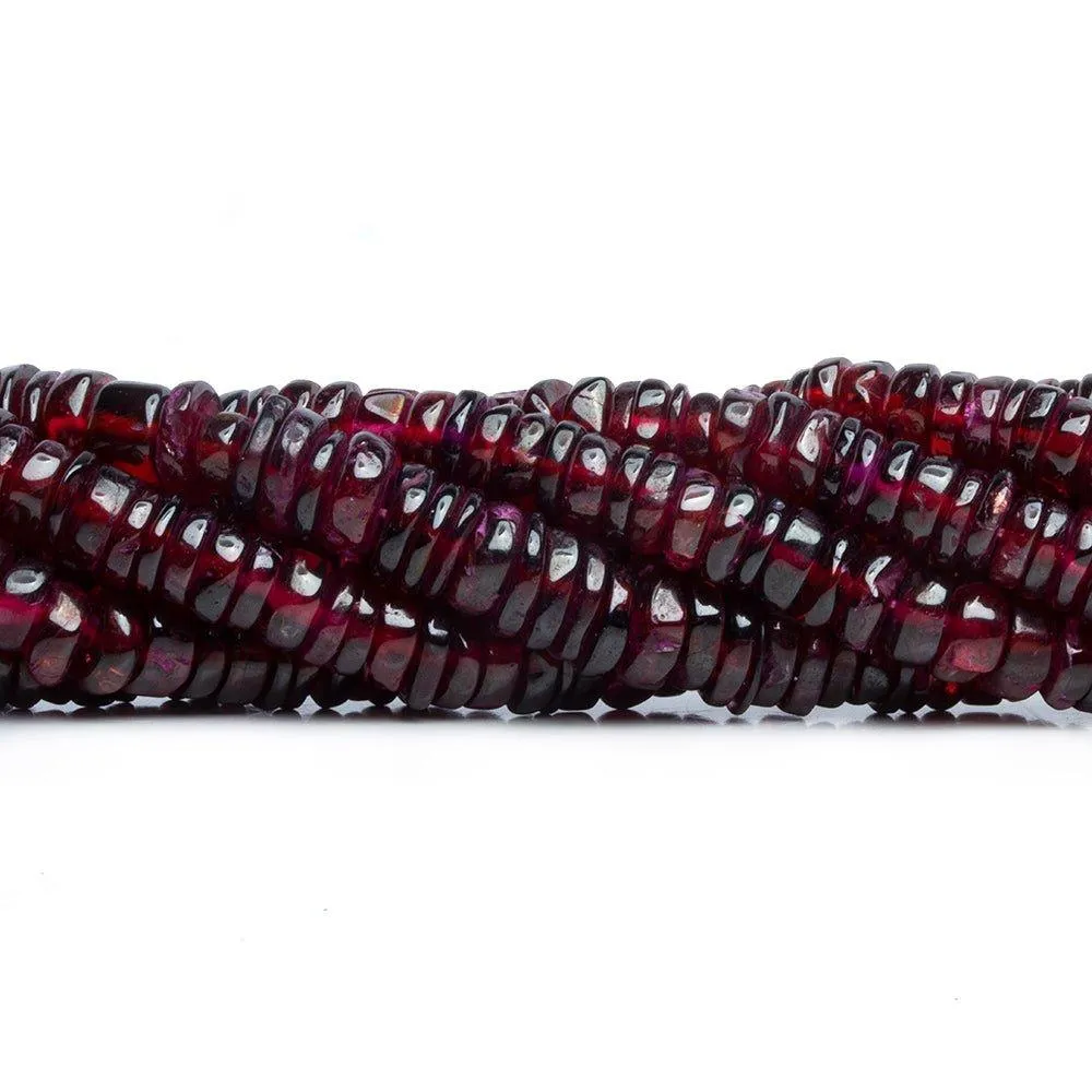 Garnet Plain Heishi Beads 12 inch 145 pieces