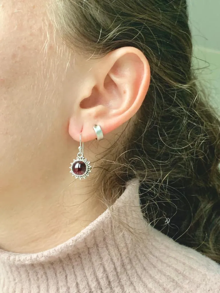 Garnet Sole Earrings