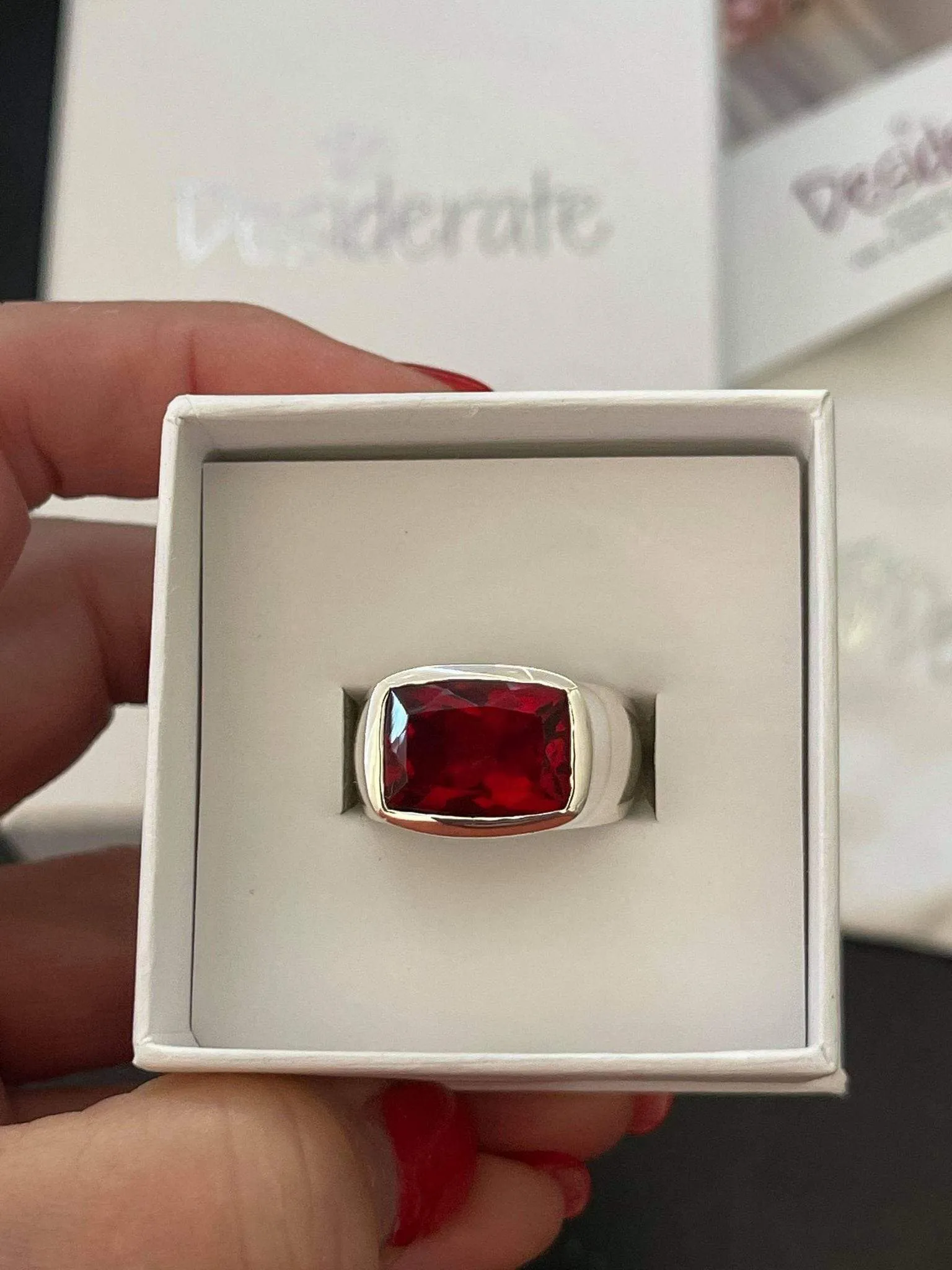 Garnet Soul Windows Ring
