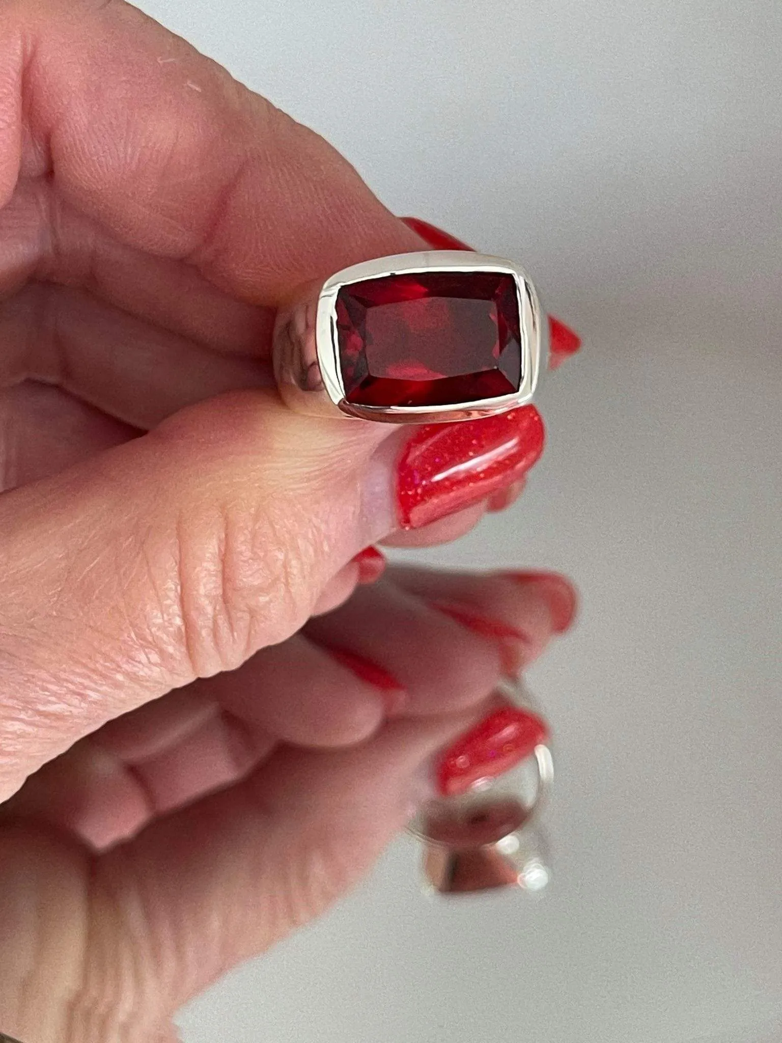 Garnet Soul Windows Ring