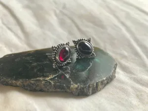 Garnet Stella Studs